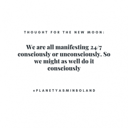 Here’s an idea for this week’s New Moon….