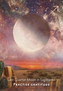 Last Quarter Moon in Sagittarius