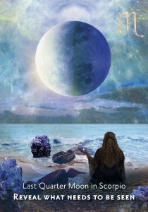 Last quarter moon in scorpio
