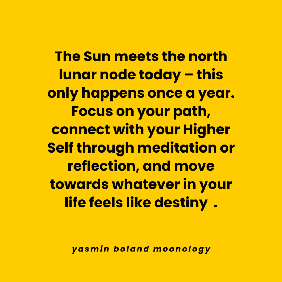 The Sun meets the north lunar node today