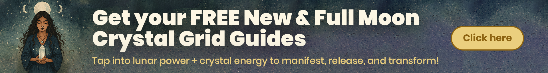 New and Full Moon Crystal Guides - Top Banner