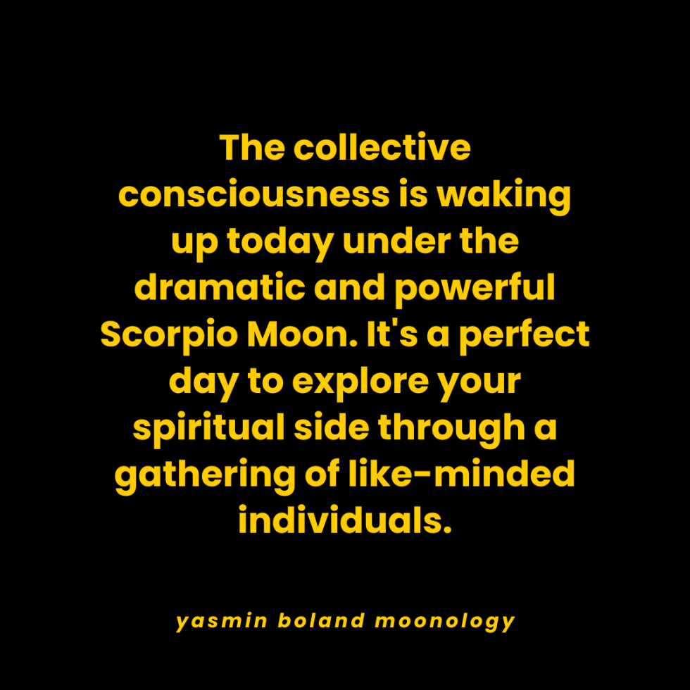 The collective consciousness is waking up today