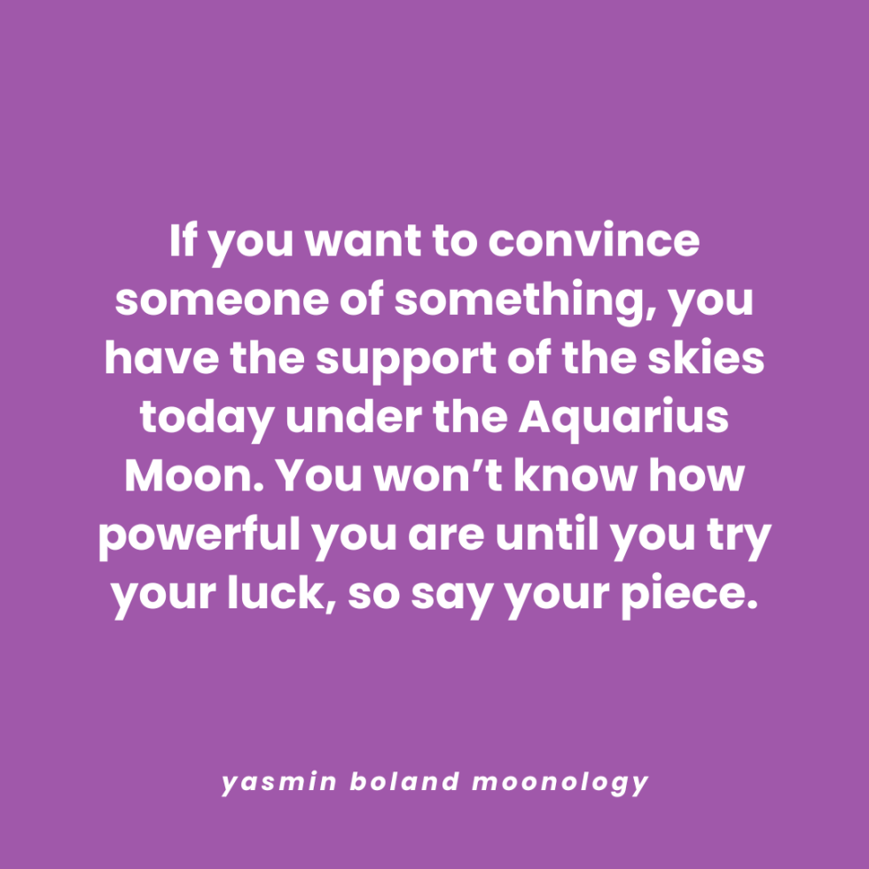 If you want to convince someone of something,