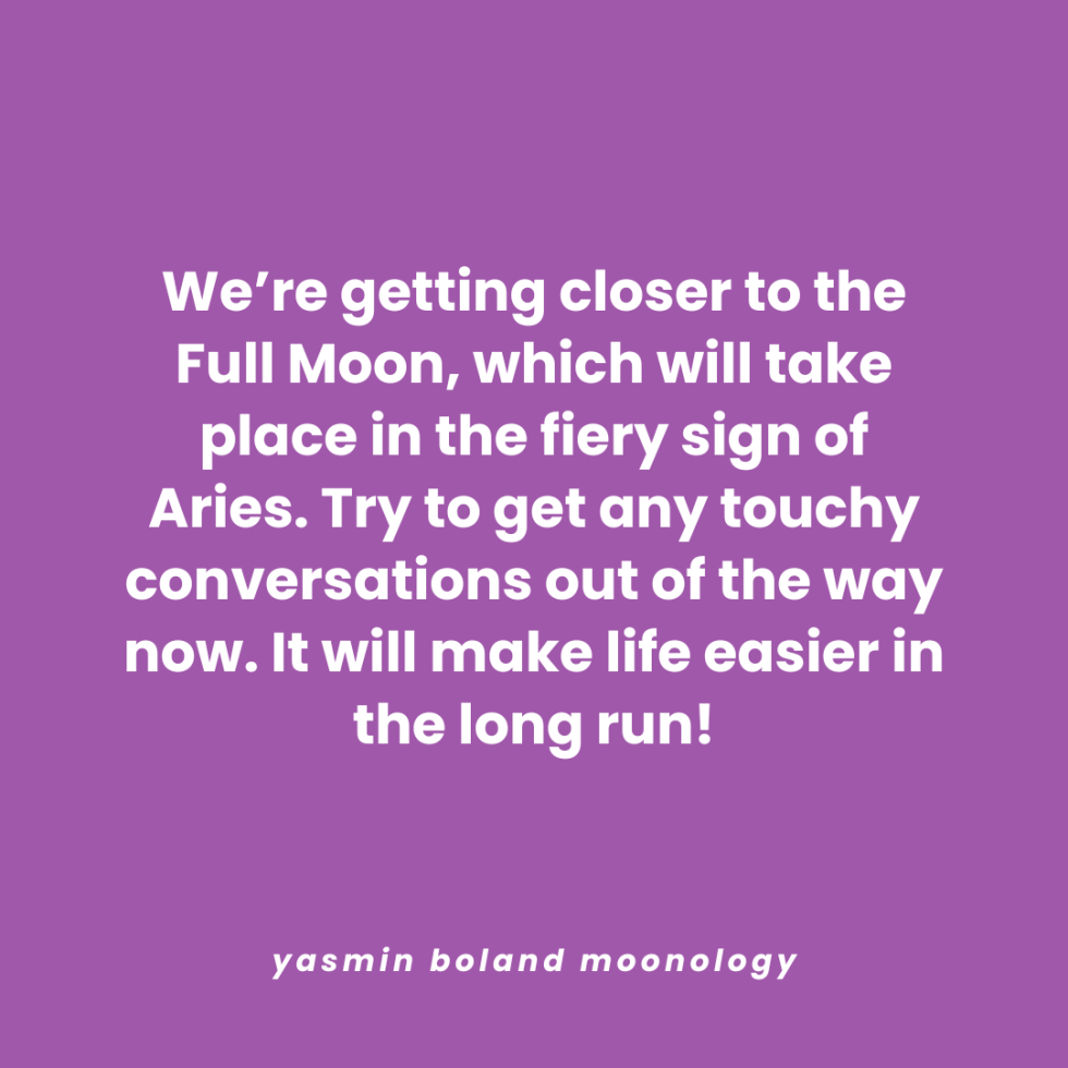 We’re getting closer to the Full Moon, which will