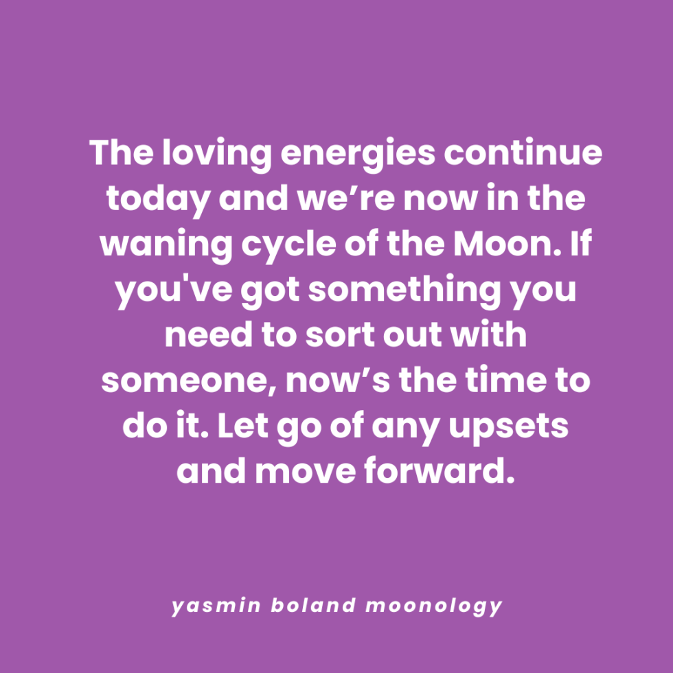 The loving energies continue today and we’re now