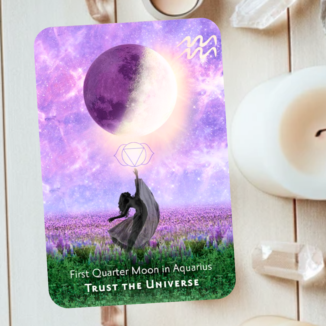 First Quarter Moon in Aquarius