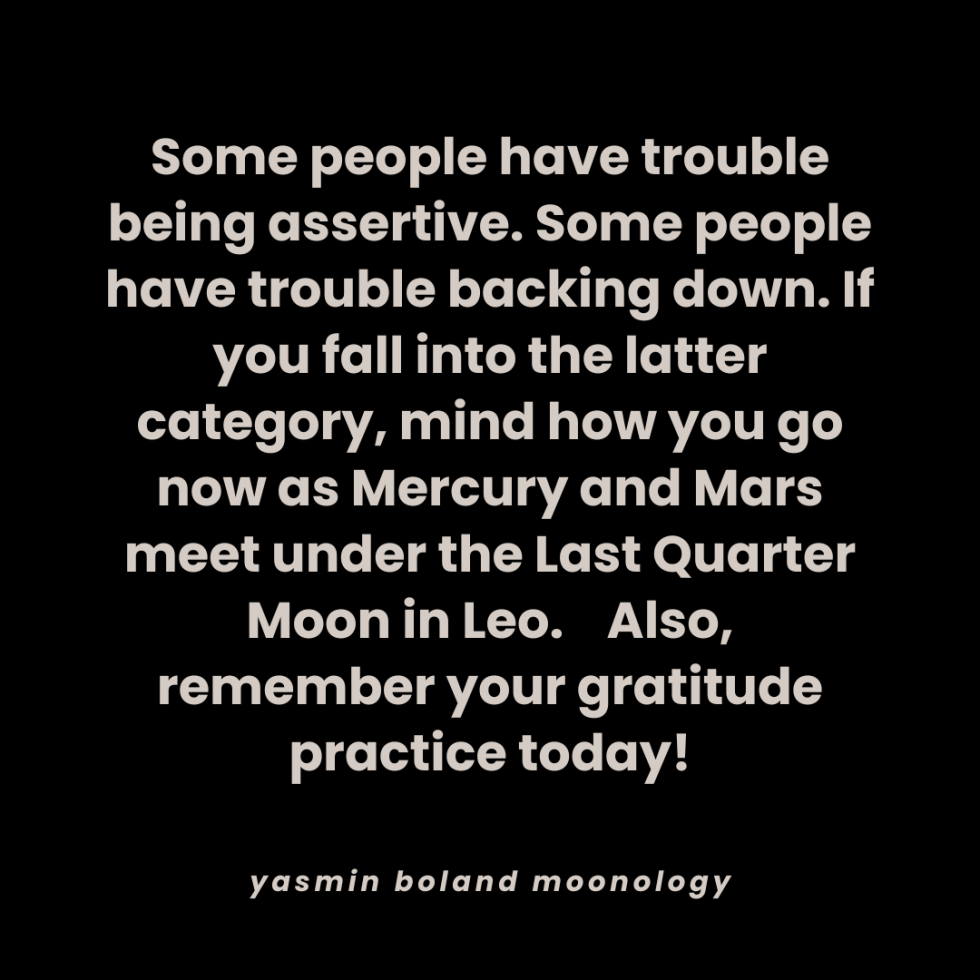 Some people have trouble being assertive. Some people have trouble backing