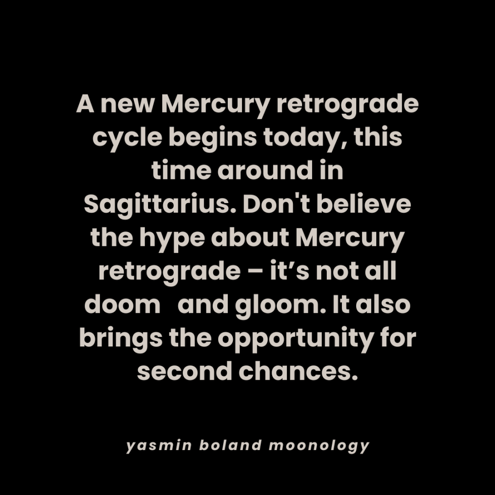 A new Mercury retrograde cycle begins today,