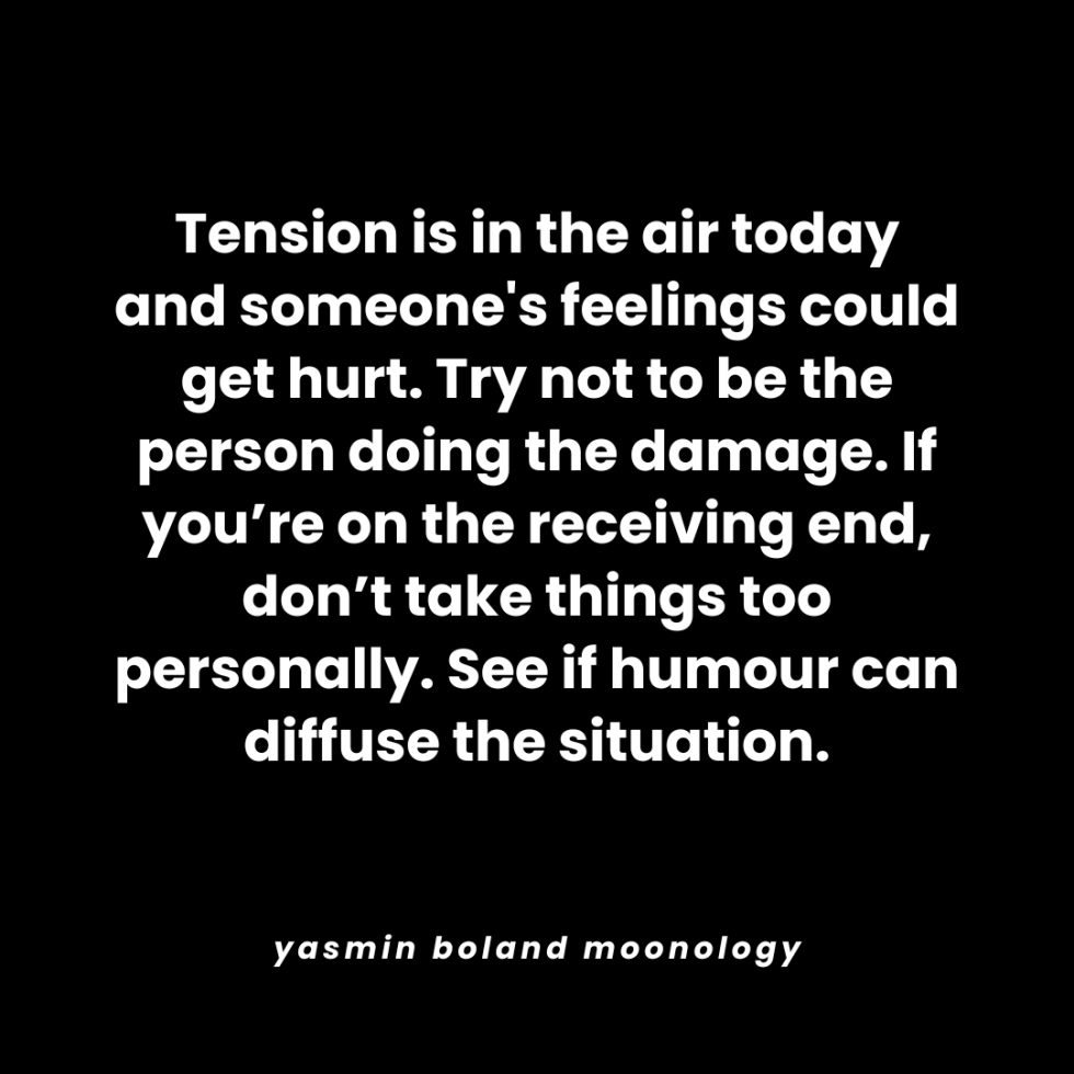 Tension is in the air today and someone’s feelings