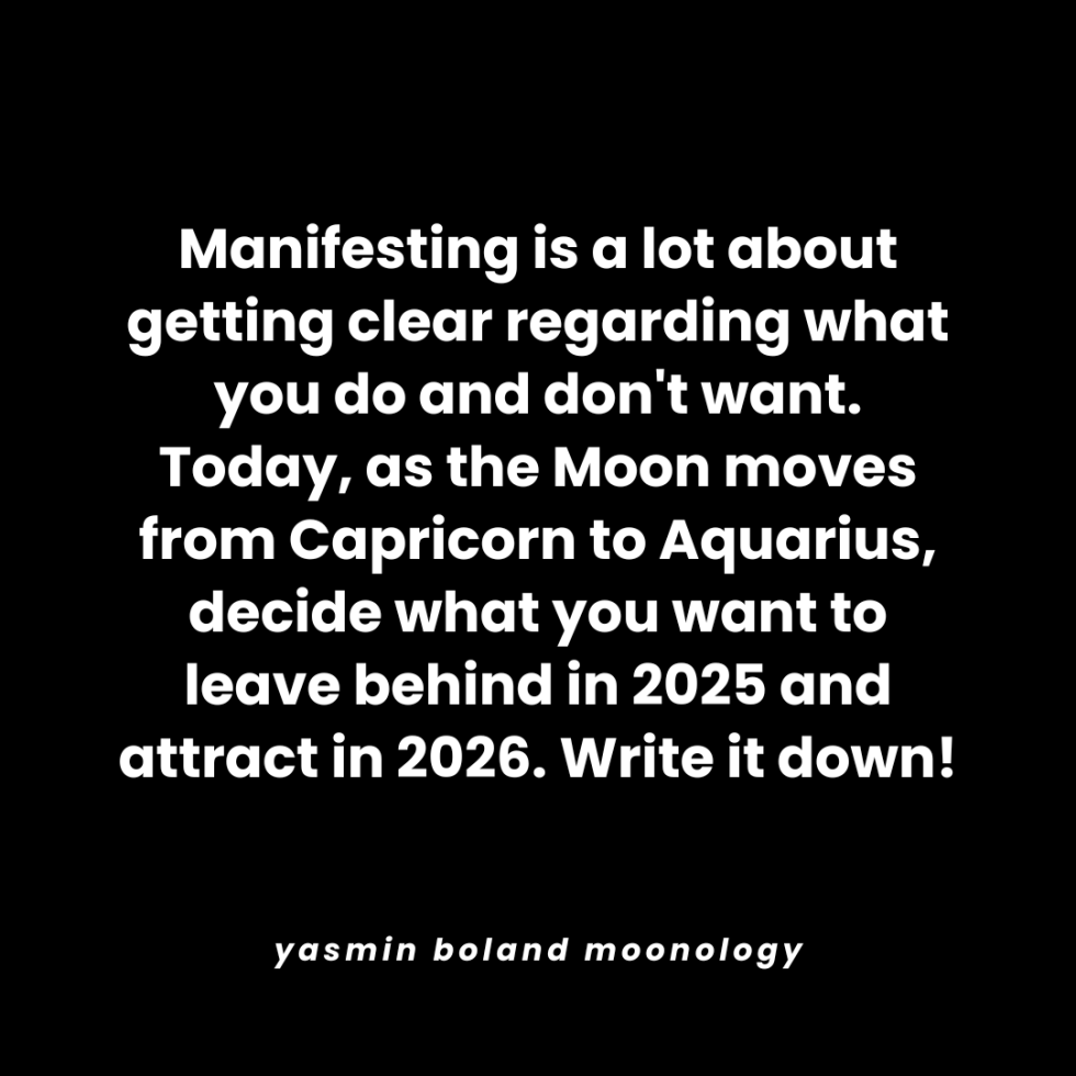 Manifesting is a lot about getting clear regarding