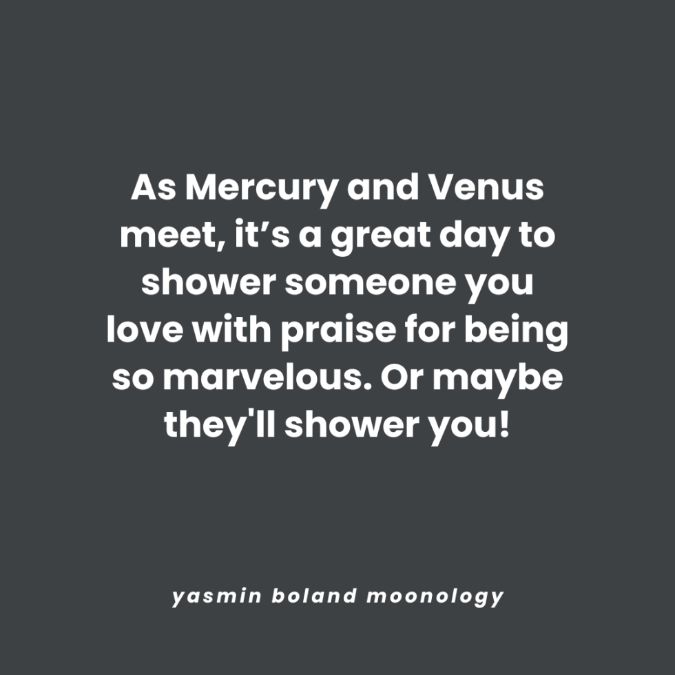 As Mercury and Venus meet, it’s a great
