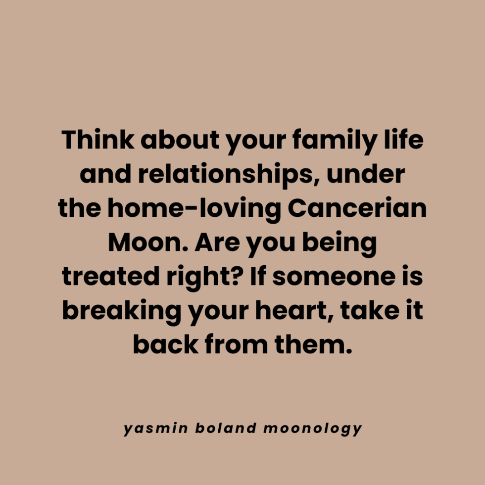 Think about your family life and relationships,