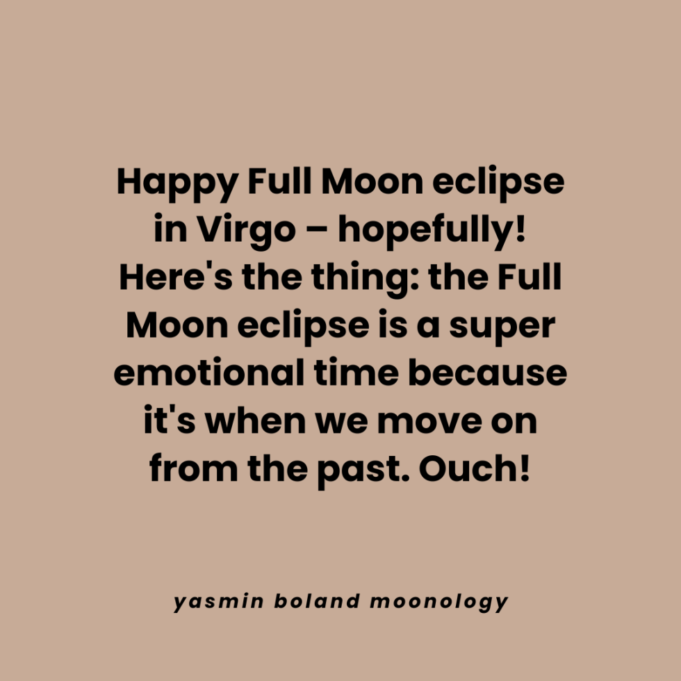 Happy Full Moon eclipse in Virgo