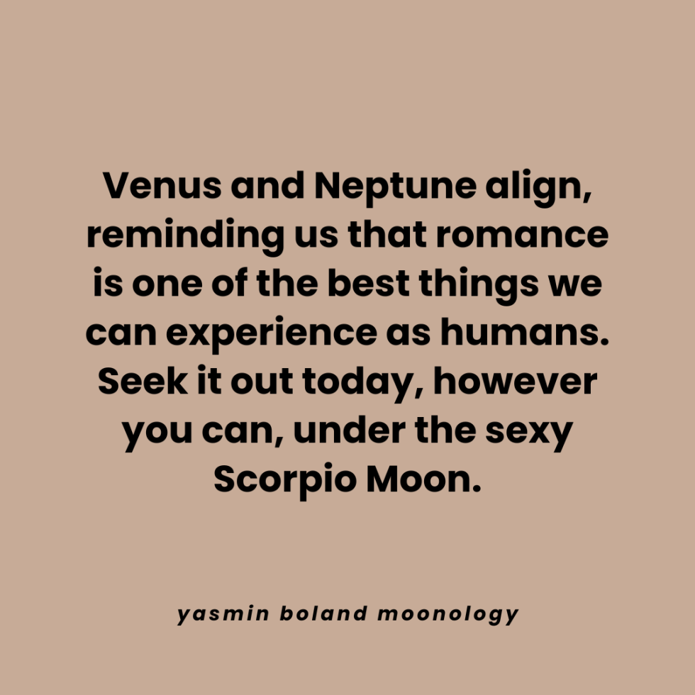 Venus and Neptune align, reminding us that