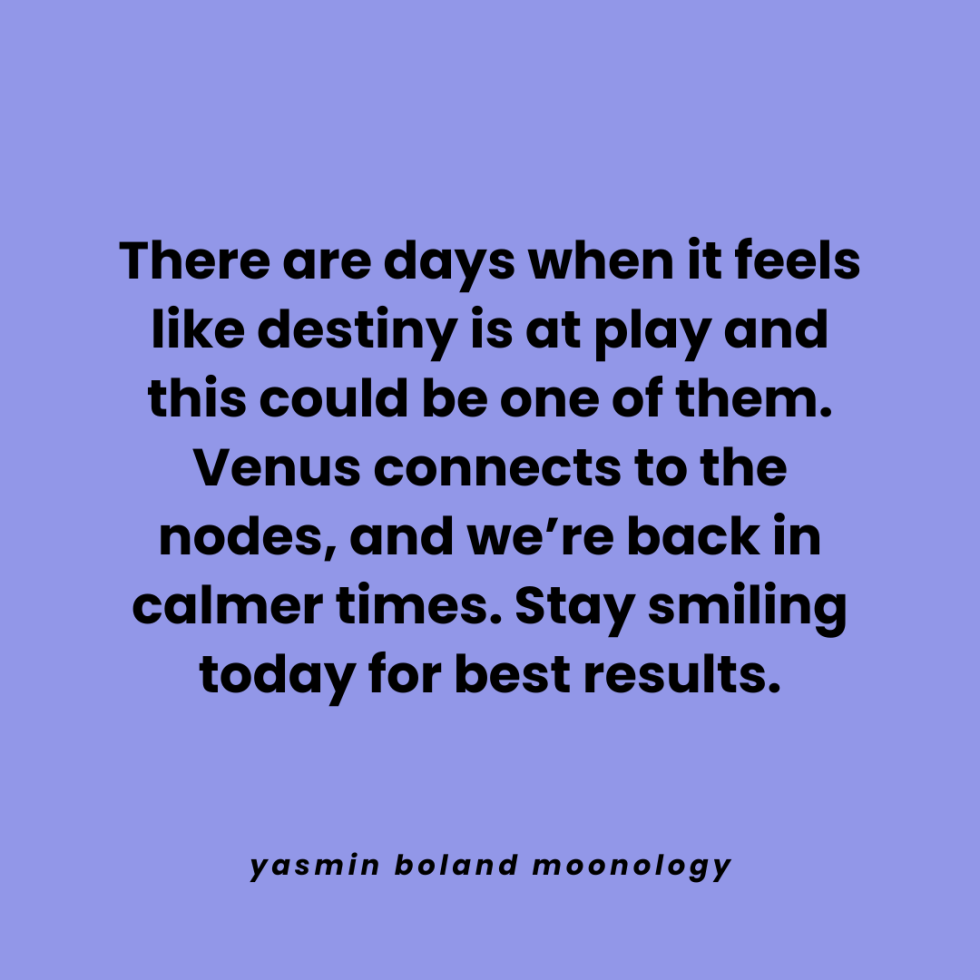 There are days when it feels like destiny