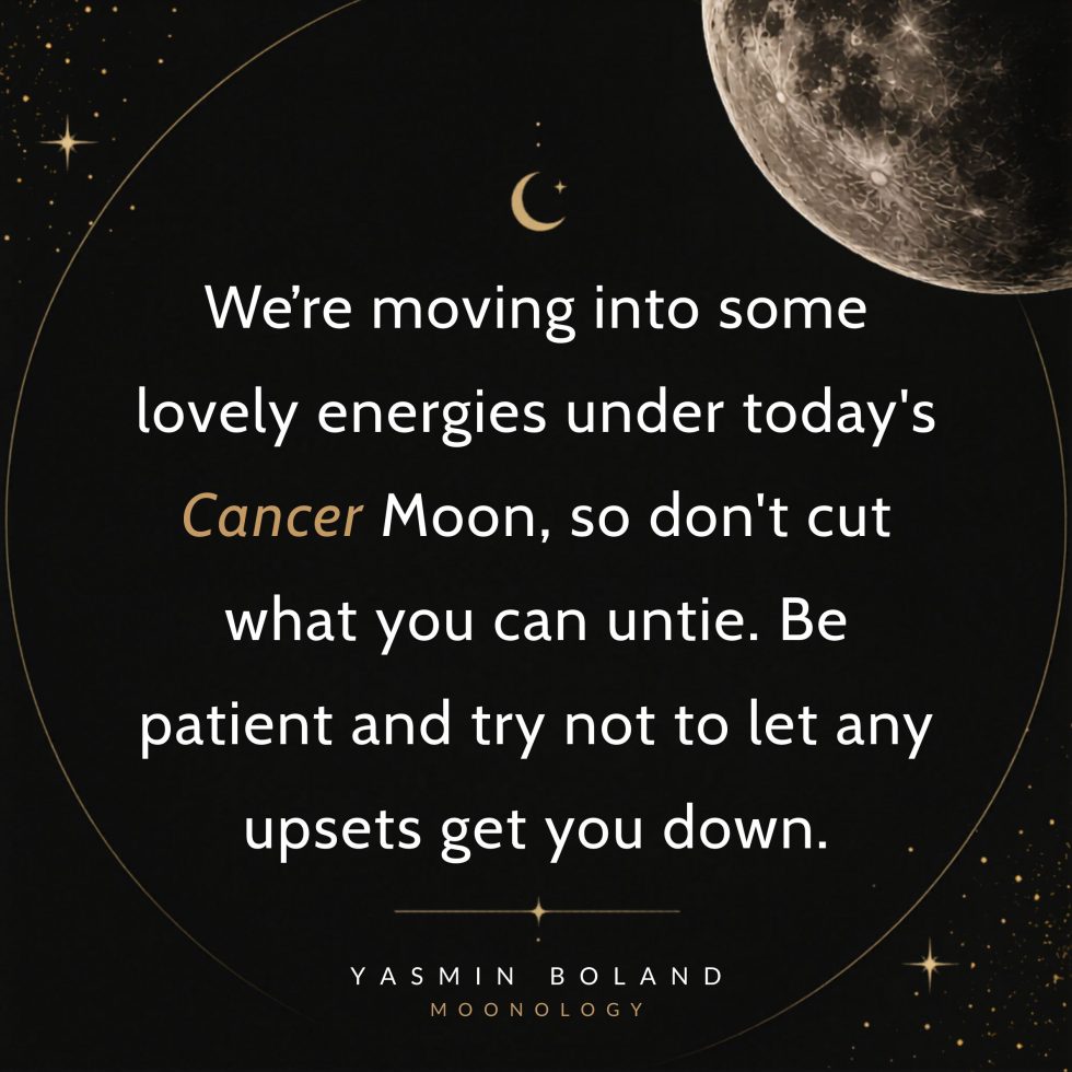 We’re moving into some lovely energies under