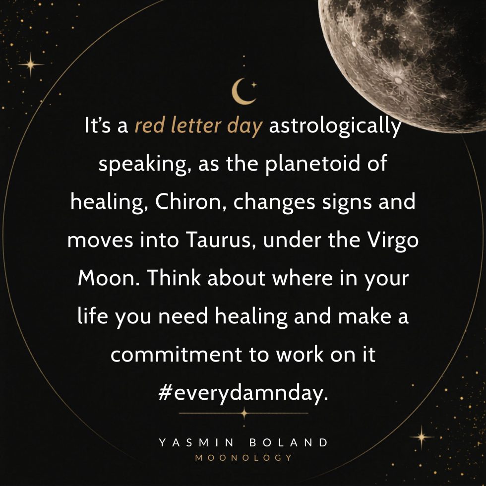 It’s a red letter day astrologically speaking,