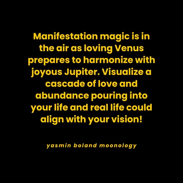 4 June 2025
#dailymoonmessage by #yasminboland 🌹
🌔 Waxing Gibbous 63% / 0.5 Libra

Manifestation magic is in the air as loving Venus prepares to harmonize with joyous Jupiter. 😊

Visualize a cascade of love and abundance pouring into your life and real life could align with your vision! 😍

Pro tip: if you click LIKE on this post, it’ll show up in your feed every day!

Do You Want To Learn Learn How To Manifest Better FAST…? 🤔

The Best Way To Do That Is By Applying 'Fast Manifesting' In Your Life ✨

FREE eBook Reveals How To Rapidly Accelerate Your Manifesting Power Using Lunar Cycles. 🤩

Download your free copy 👉 comment FAST below.

❤️